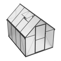 Essential Smalt Drivhus Black 225 cm – Polykarbonat