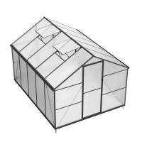 Essential Drivhus Black 302 cm – Polykarbonat