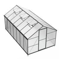 Essential Drivhus Black 422 cm – Polykarbonat