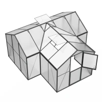 T-formet Drivhus Premium Black – Polykarbonat