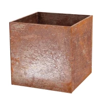 Cortenstål plantekasse firkantet