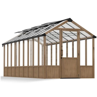 Drivhussett Natura Sedertre 8 ft. x 22 ft. – Klare paneler Drivhussett Natura Sedertre 8 ft. x 22 ft. – Klare paneler